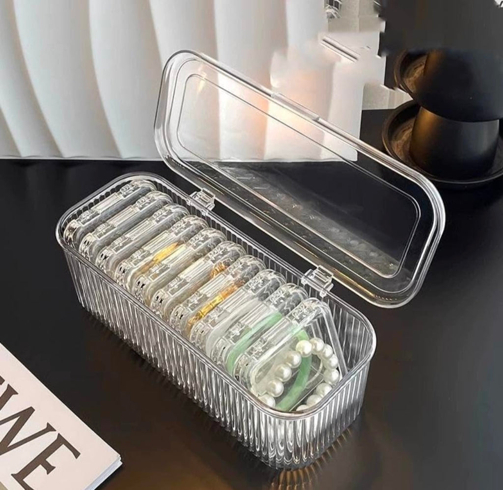 SR Multicolorpurpose Acrylic Jewelry Organizer Box Set, Portable Storage Boxes
